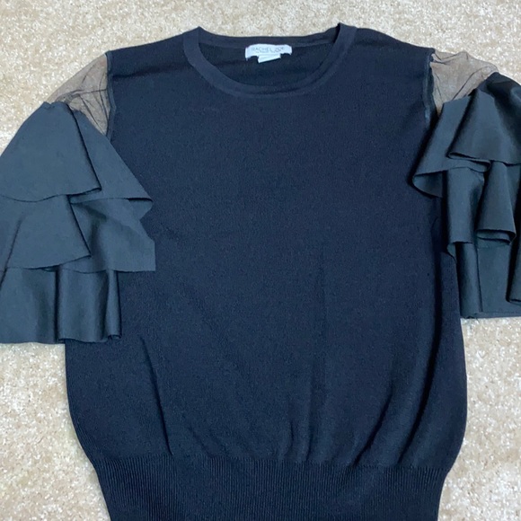 Rachel Zoe Tiered Ruffle Sleeve Sweater Size S - Picture 4 of 4